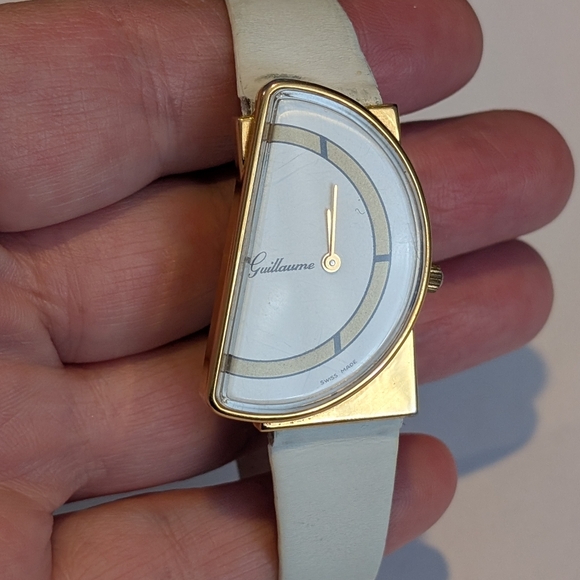 Guillaume Ladies' Watch Swiss Made Vintage Watch Half Moon Very Rare! - Picture 7 of 8